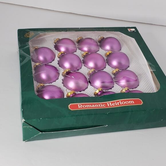 Visions By Holly Romantic Heirloom Across purple colorful Set of 15 Ornaments - Picture 13 of 15